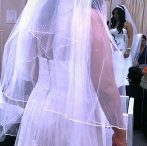 Wedding rhinestone veil